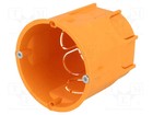 IP30 tief Z: 62mm Unterputz Ø: 60mm Gehäuse: Installationsdose