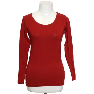 Zeeman, Langarmshirt, Größe: 36, Rot, Baumwolle/Elasthan, Einfarbig, Damen #shF