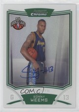 2008-09 Bowman Draft Picks & Stars Chrome Refractor 37/50 Sonny Weems Auto 0uz8