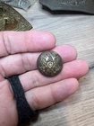 Dug Civil War Cavalry Overcoat Button with Great Gold
