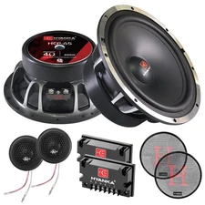 6.5 Component Car Speakers 800W Audio System with Tweeters & Crossovers
