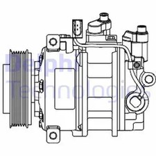 Klimaanlagen – Kompressor PAG 46 CS20546 DELPHI für AUDI A4 B6 A4 B6 Avant