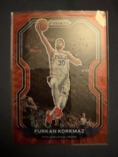 Furkan Korkmaz #160 2020-21 Panini Prizm Ruby Wave Philadelphia 76ers NBA