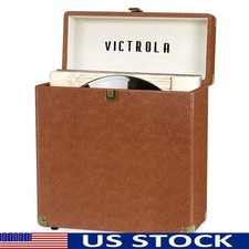 Vinyl Storage Case 30 Records Heavy Duty Case Easy Carry Handle Music Organizer