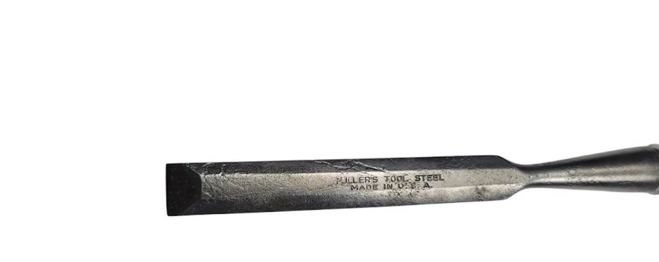 Woodworking Lathe Fuller’s Tool Steel Wood Chisel 1/2" – Beveled Edge USA M15 - Image 2 of 4