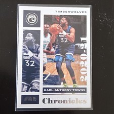Panini 2020-21 Chronicles Karl-Anthony Towns #32 Timberwolves NBA Card