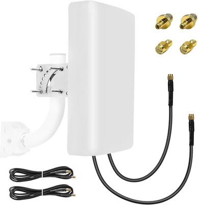 Maswell 4G 5G Richtantenne 2X2 MIMO Außenbereich High Gain 10dBi 