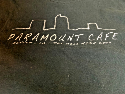 Denver Paramount Cafe Black large t-shirt (2010) NOW CLOSED