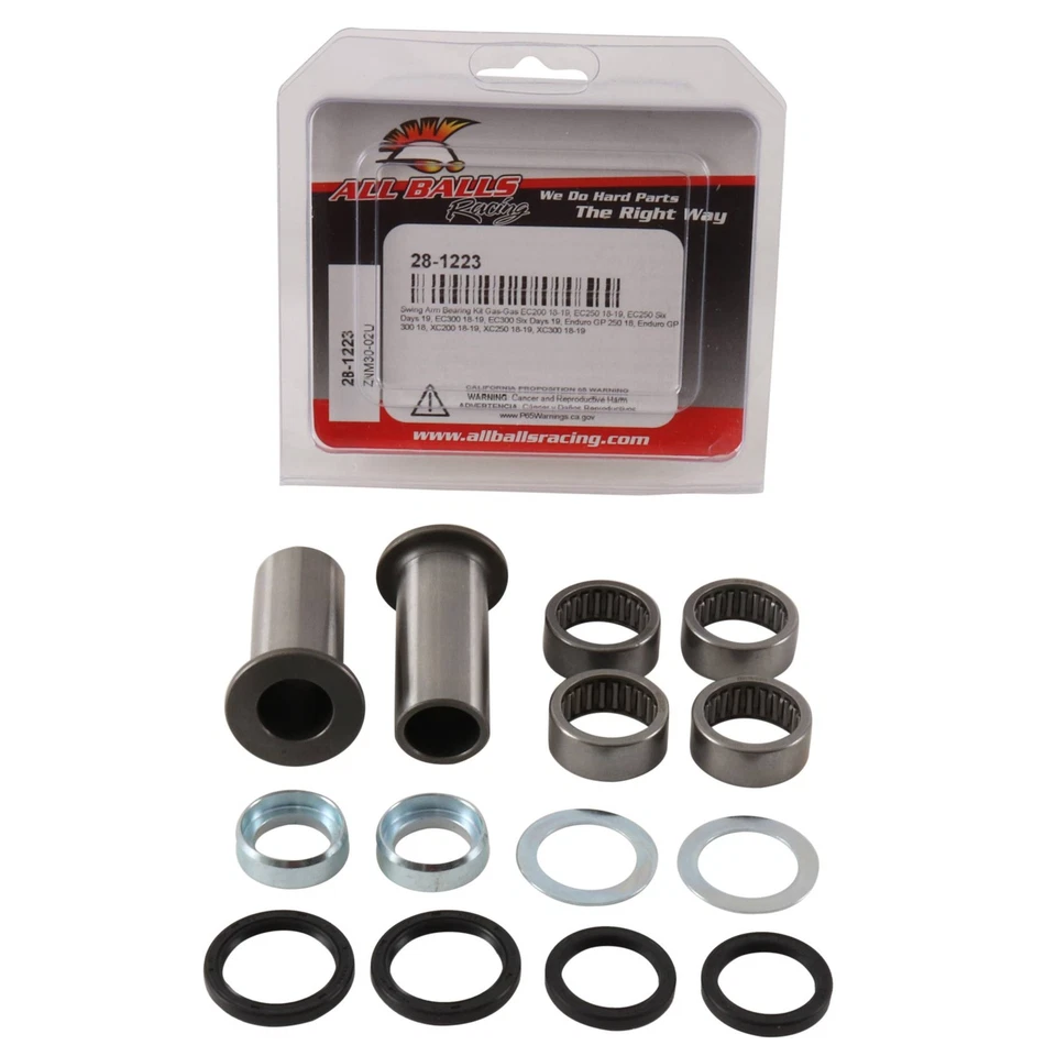 All Balls Swing Arm Bearing Kit (28-1223) for Gas-Gas EC200 18 19 EC250 18 19 — 第 3/4 张图片