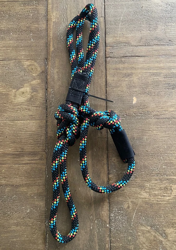 FEITO NOS EUA 4 pés! - Trela deslizante de cachorro K9 - feita com corda de escalada estática de alta qualidade - Imagem 3 de 4