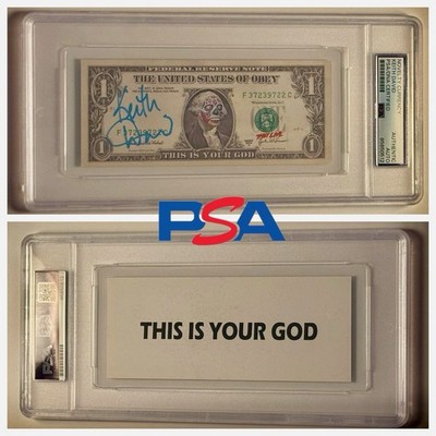 Keith David Signed They Live Dollar Bill (novelty Prop) PSA Authentic