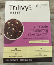 NEW Trilivy Reset Chocolate Brownie Optavia 7 Packets Mix 5/27 NIB FREE SHIP