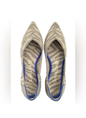 Rothy's the Point   Animal Print Ballet Flat Shoes Size W9
