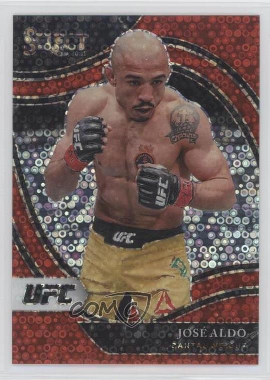 2021 Panini Select UFC Octagonside Red Disco Prizm 162/199 Jose Aldo #235 1d77