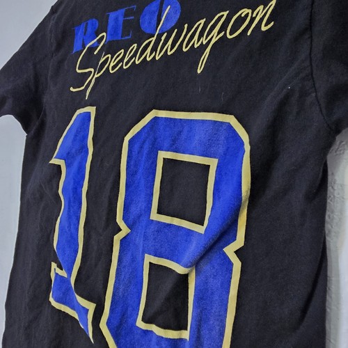 Camisa REO Speedwagon Para Hombres Pequeña Banda Negra Camiseta Estilo Vintage 18 Concierto Rock - Imagen 6 de 10