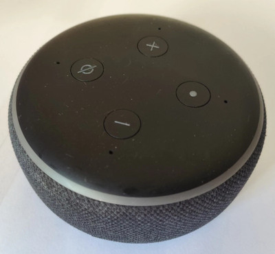 Amazon Echo Dot 3. Gen (D9N29T) Smart Lautsprecher - Anthrazit + Netzteil - Funktioniert