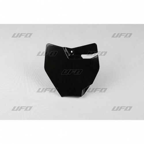 Plaque frontale UFO noire anti-casse pour protection avant de KTM SX 65 16/22