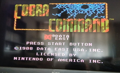 Nintendo NES Cobra Command USA NTSC nur Cartridge gereinigt getestet UK Verkäufer