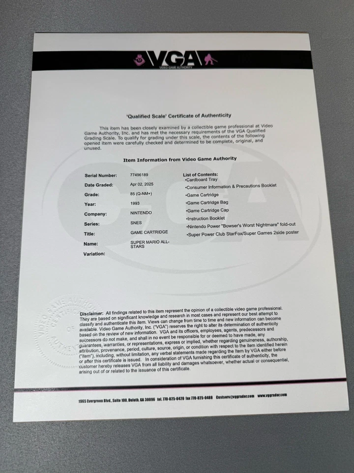 Super Mario All-Stars Super Nintendo SNES New In Box VGA 85 - Image 3 of 3