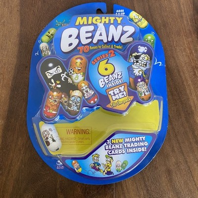 New Mighty Beanz Series 2 Collectible Toy w/ 6 Beanz / 3 Cards - Sheep #80 Bean