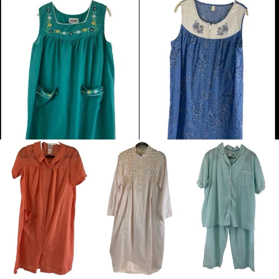 Vintage Sleepwear Robes Lot of 10 Miss Elaine JCPenney Gossard Loungewear S-L - Image 2 of 4