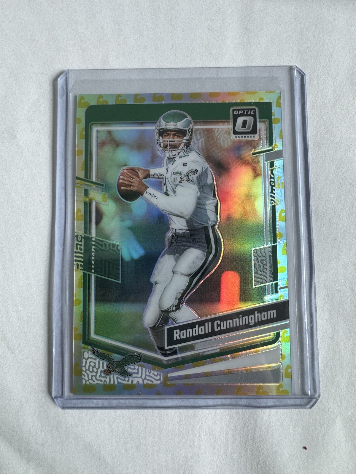 Randall Cunningham #159 Football Cards 2023 Panini Donruss Optic trading card — raw and PSA graded price guide