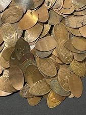50 Random Copper Elongated Pennies #112700