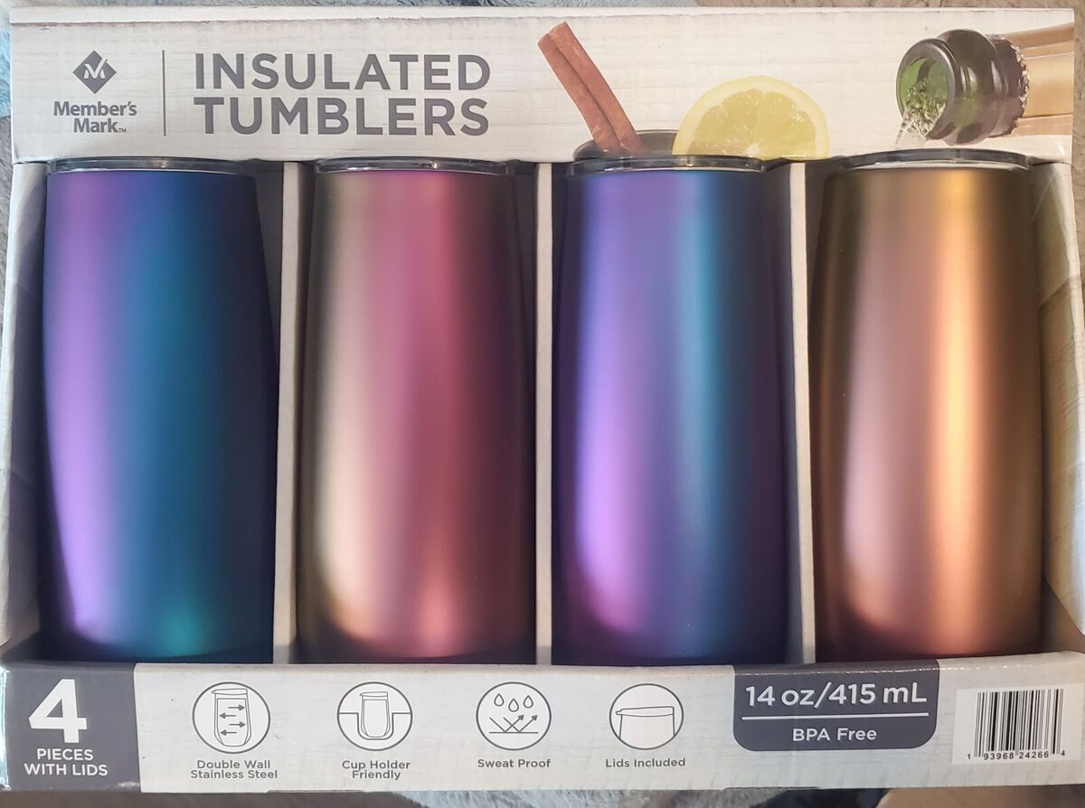 Stainless Steel Insulated Tumblers 14 oz Members Mark 4 Pack