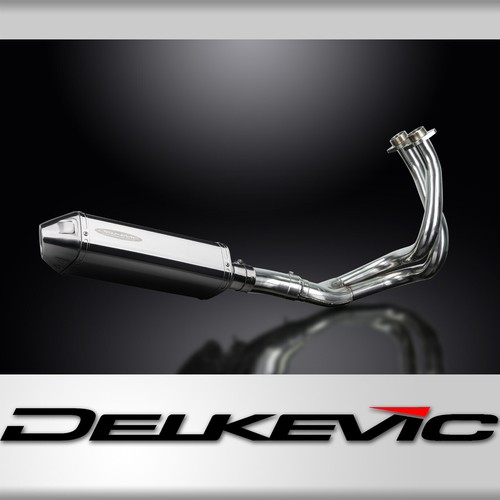 Kawasaki Z650 2017-2024 Complete Exhaust 2-1 13" Tri-Oval Stainless Muffler - 第 1/5 張圖片