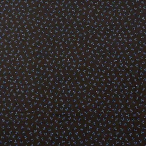Astro Craft Jenene Williams for Tiffany Fabrics Blue Flowers 45 x 45 - Picture 3 of 7