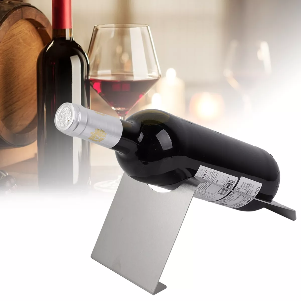 Single wine bottle display hot sale