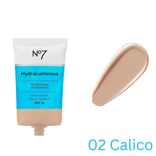 No7 HydraLuminous Moisturising Foundation SPF15 30ml Calico for sale