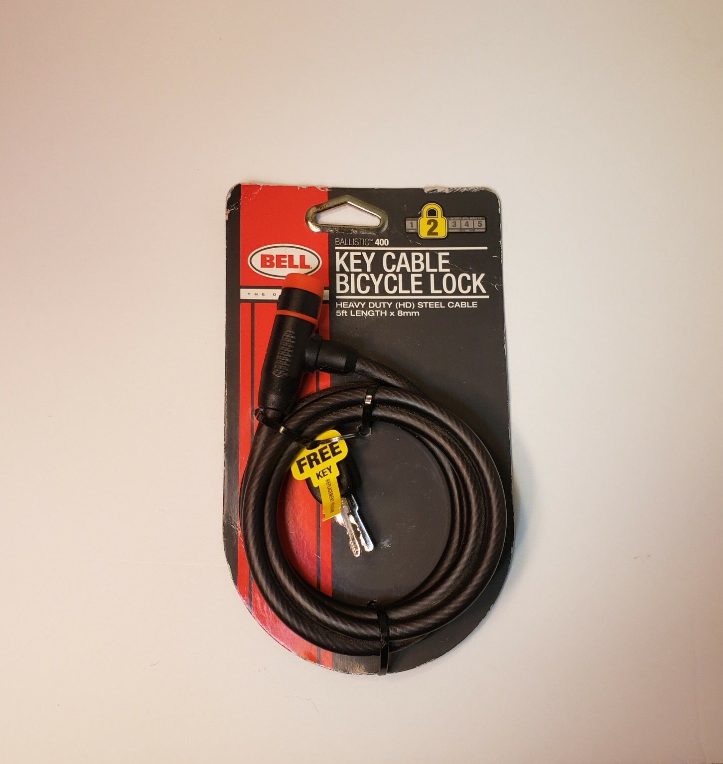 BELL KEY CABLE BICYCLE LOCK HEHEAVY DUTY 5FTx8mm BALLISTIC 400 eBay
