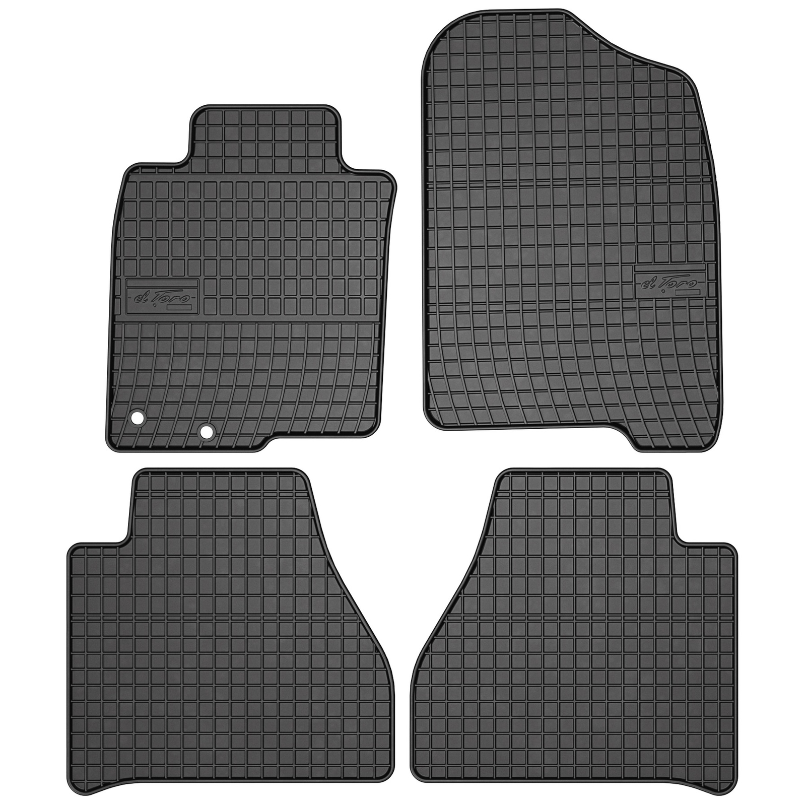 Tapis de sol Frogum contre l'humidité du Nissan Navara IV ensemble de tapis caoutchouc étanches