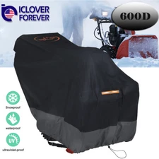 600D Heavy Duty Two Stage Snow Blower Thrower Cover Waterproof Wind UV Protector