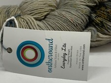 Ontheround: uniquely hand dyed yarn  fiber Everyday Lite Color Smokey Quartz