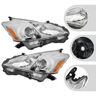For 2012-2014 Toyota Prius V Headlight Assembly Left & Right Halogen Headlamps