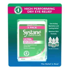 Systane 3x10mL ULTRA Lubricant Eye Drops (30 mL), EXP 04/2027
