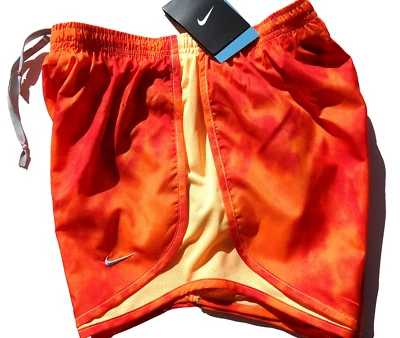 NEW! NIKE [XS] Women's TEMPO DRI-FIT Run/Track Shorts-Orange/Sunburst 455702-811 - image 1 of 2