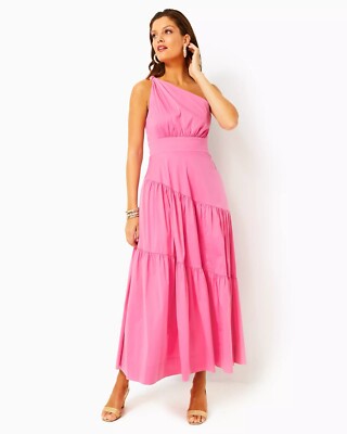 lilly pulitzer neon pink dress Polyester Solid Lilly Pulitzer Pink Products