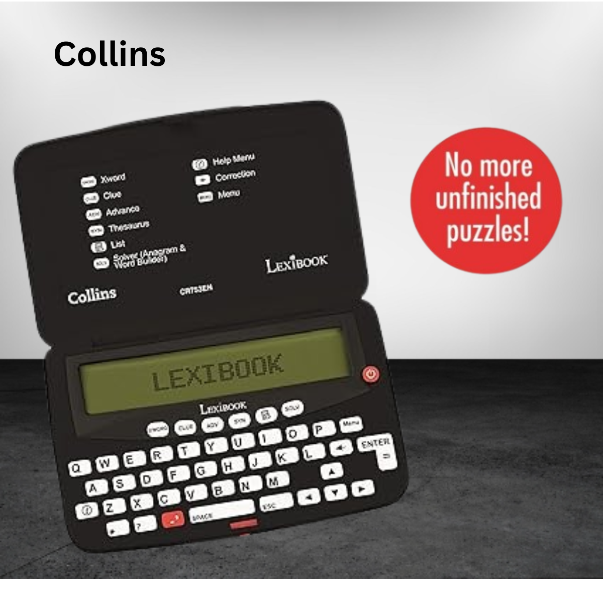 LEXIBOOK Collins CR753EN Electronic Crossword Solver Spellcheck Game eBay