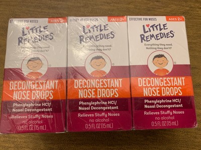 Little Remedies Decongestant Nose Drops Ages 2 Exp 06 21 Sealed 6ct Case 6 5oz Ebay