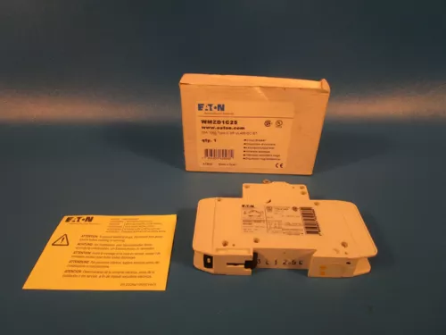EATON WMZD1C25, Circuit Breaker, UL 489 MCB 25 AMPS C CURVE 1 POLE DC