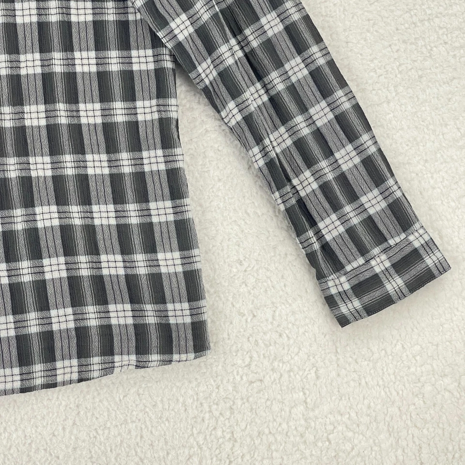 Camisa Patagonia Steersman Abotonada Para Hombre Talla XL Gris A Cuadros Manga Larga Informal Foto 4 de 4