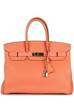 HERMÈS 2013 BIRKIN 35CM CLEMENCE LEATHER BAG