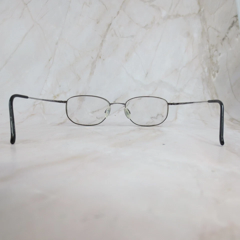 Marco de gafas Flexon By Marchon 600 para hombre plateado Gunmetal borde completo ovalado 54-145 Foto 4 de 4