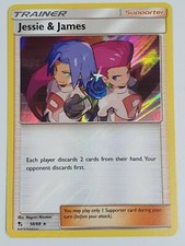 Pokemon Hidden Fates 58/68 Jessie & James (Holo) Mint Condition