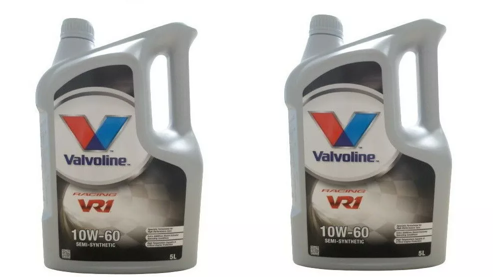 2 x 5L 10 Liter VALVOLINE VR1 RACING Motor l l SAE 10W 60 Oil 10W60