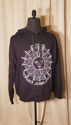NWT Versace Jeans Couture Sun Logo Hoodie Black Size M. | eBay
