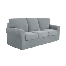 subrtex 7 Pieces Stretch Sofa Slipcover Sets Couch Cover Sets Backrest Cushio...